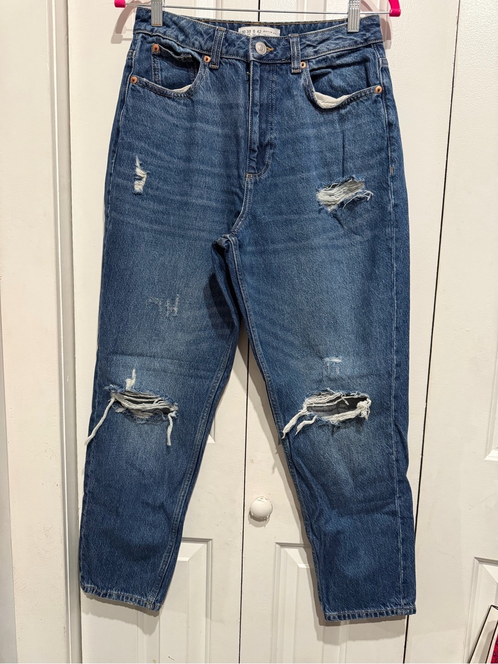 Primark women’s Distressed Blue Relaxed Jeans